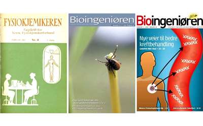 Bioingeniøren forsider fra 1967, 2007 og 2016